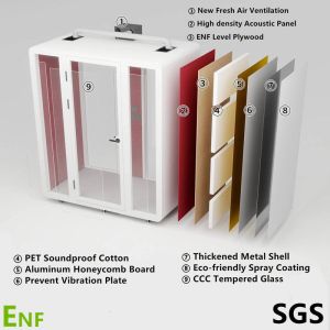 Fully Enclosed Home Office Booth Soundproof Booths For Offices