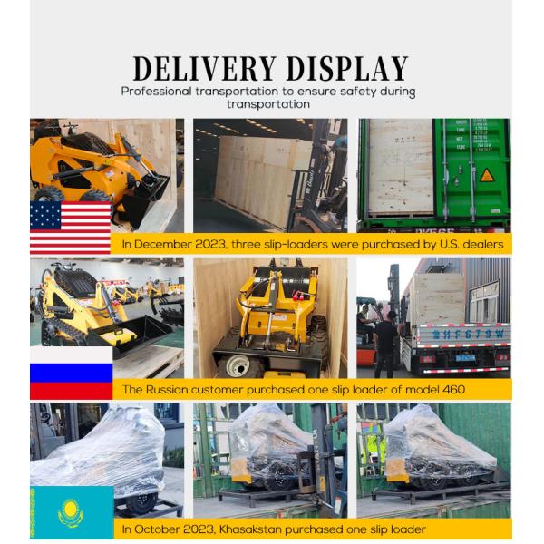 Euro 5 CE EPA China Manufacturer Small Mini Skid Steer Loader 500KG 1 Ton Mini Wheel Loader for Sale Skid Loaders Fast Delivery