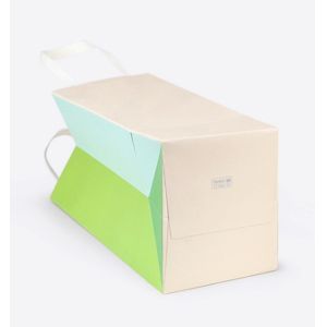 new handmade wedding customized design gift paper bag with ribbon handle