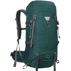 Water Resistant Men Travel Hiking Backpack 50L With Rain Cover