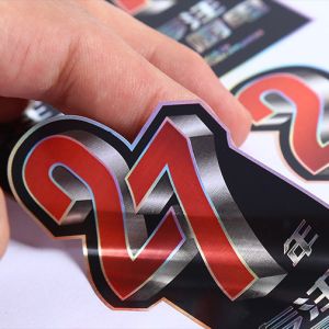 Waterproof Vinyl Custom Box Logo Stickers For Packaging Offset Print