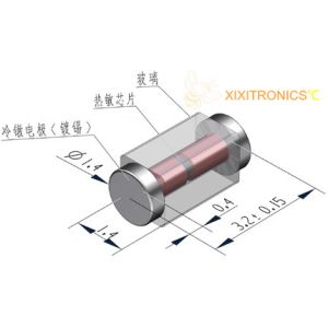 MELF Style Surface Mount Glass NTC Thermistor MF59 series