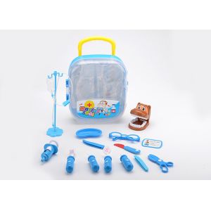 Quality 17 Pcs Kids Play Pet Dentist Toy Medical Case , Role Play Children's Doctor Bag for sale