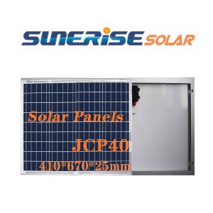 Monocrystalline 36 Cells 3KG 40Watt 18V Solar Panel
