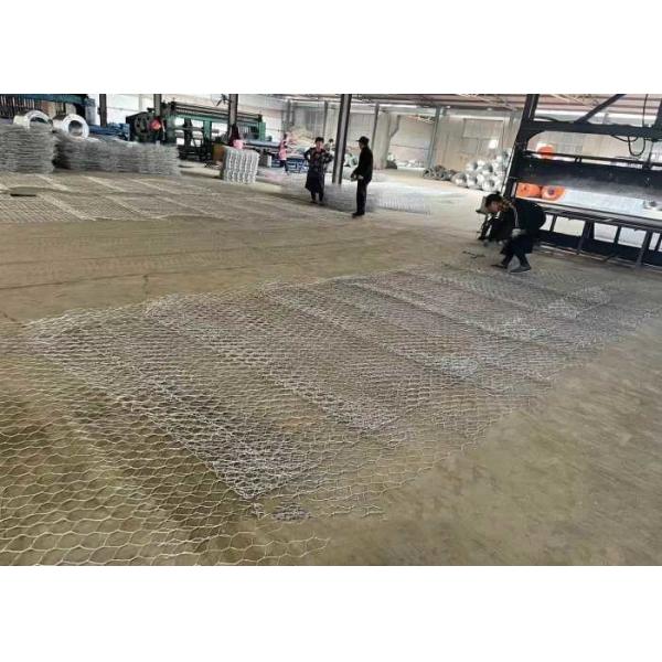 Galvanized Steel Gabion Mattresses 60x80mm Mesh 380-550Mpa Strength