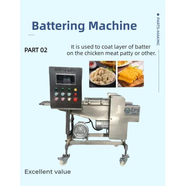 Meat Grinder Used in Customized Chicken Nuggets Processing Line for Food Industry