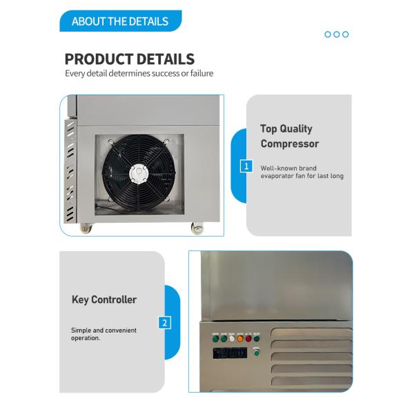 220V Quick Freezer Machine Practical Commercial Blast Freezer For Meat Fish Vegetables