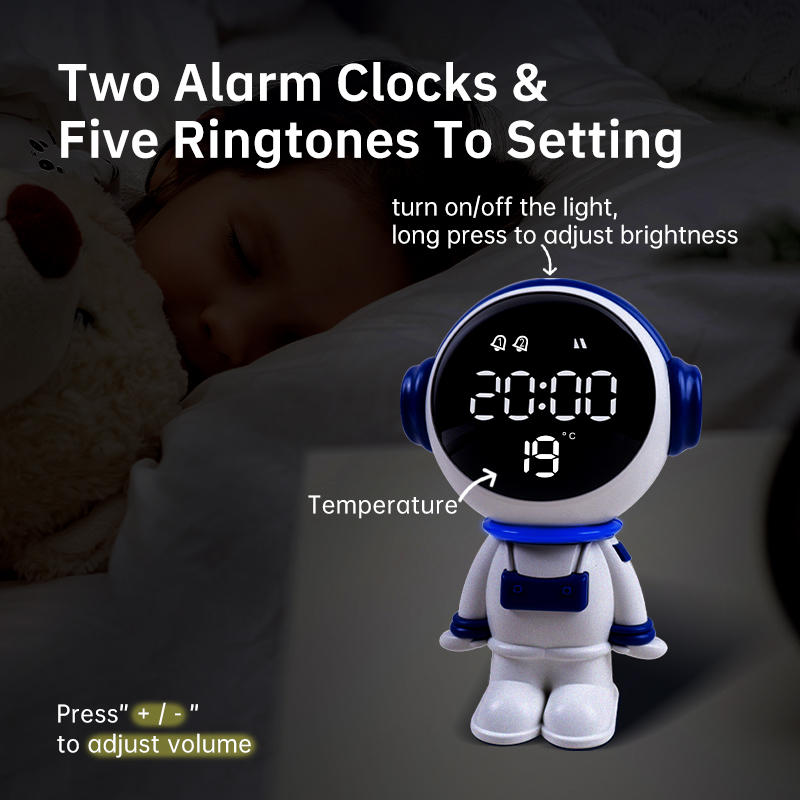 APP Control Customized Lighting Smart Wake-up Astronaut Alarm Clock