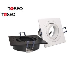 Adjustable Square Recessed Downlights Cutting 80mm Gu10 Downlight Fixture