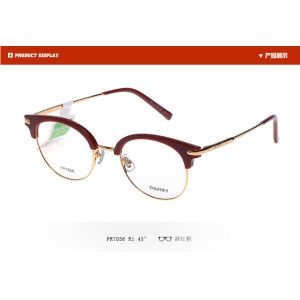 Fashionable Unisex Parim Eyeglasses Frames Light Half Frame Round Eye