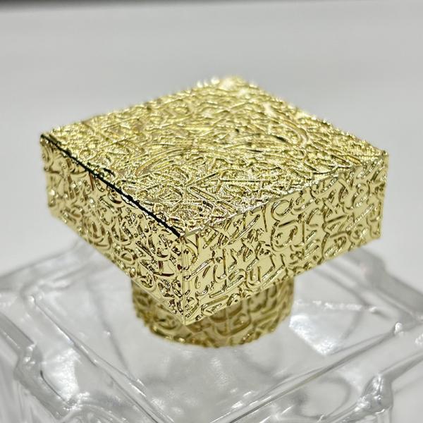 Buy Square Zamak Perfume Caps With Customized Features Die Casting Process at wholesale prices