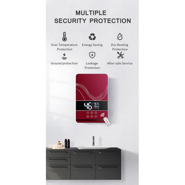 Smart Mini Tankless Water Geyser 6000W Instant Electric Shower Water Heater