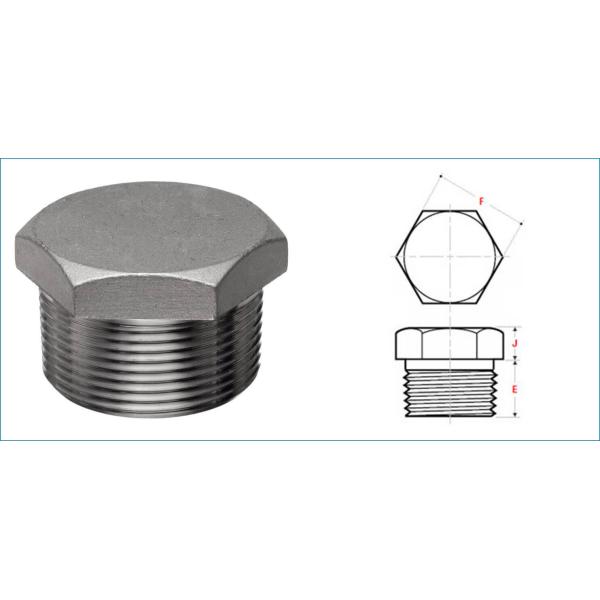 Buy Hex Head SCH STD GB Stainless Steel Forged Fittings at wholesale prices