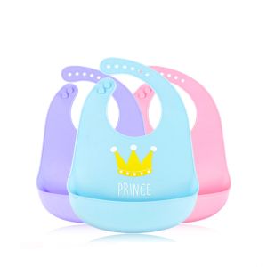 Feeding Silicone Baby Bibs With Ultra Soft Edges Multi Color Easy To Use