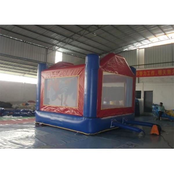 Funny Spiderman Inflatable Bouncer / Kids Backyard Bouncers For Park