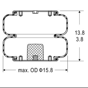 Double Bellow Industrial Air Springs W01-358-6805 Firestone FD 530-30 532