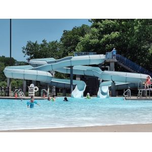 Amusement Park Water Games Equipment Fiberglass Slide for Adults