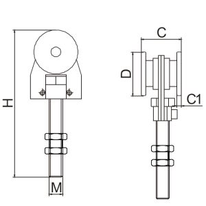 heavy duty 1/2 sliding closet door rollers and tracks wheels replacement 2