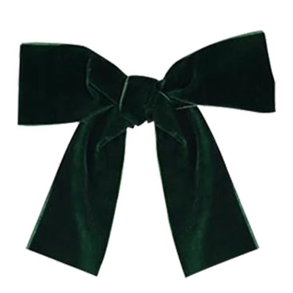 2.5cm Velvet Ribbon Bows Wedding Party Dark Green Velvet Ribbon