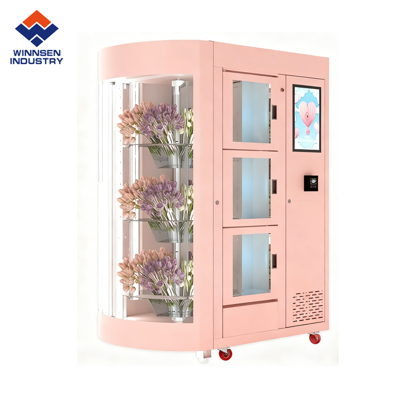 Automatic Flower Dispenser with 12mm Thick Insulation Material R134a Refrigerant