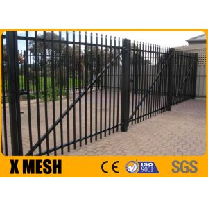 6 Point Welds Security Metal Fencing Black Aluminium Palisade Fence