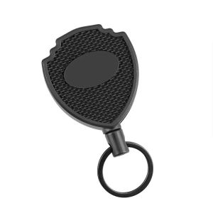 China Deyi Badge Reel Heavy Duty Buckle Badge Holder Retractable Steel Retractable Cord on sale