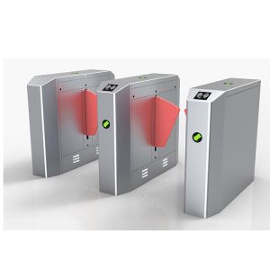 Waist Height Retractable 40W Stainless Steel Flap Turnstile 0.2s