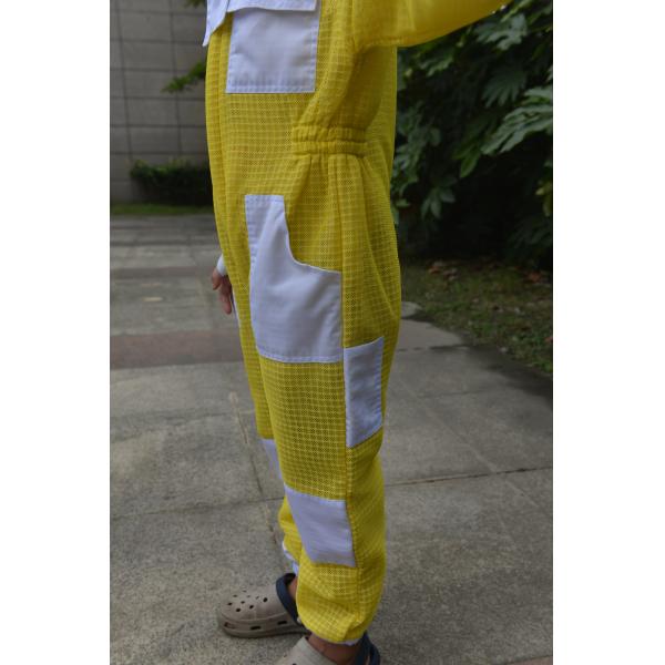 Children Yellow Color Three Layer Ventilated Beekeeping Protective Clothing Bee Suit