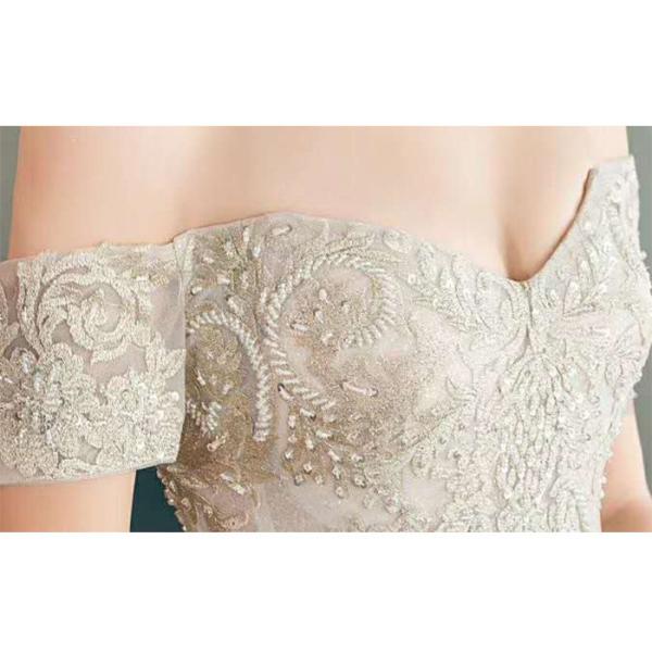 Puff Long Ball Gown Beaded Wedding Dresses Plus Size Soft And Romantic