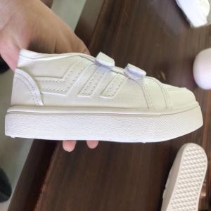 Stockpapa Girls White Velcro Trainers Kids Casual Dress Shoes Size 25 To 30