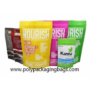 SGS Zipper Top Gravure Printing Aluminum Foil Packaging Bags
