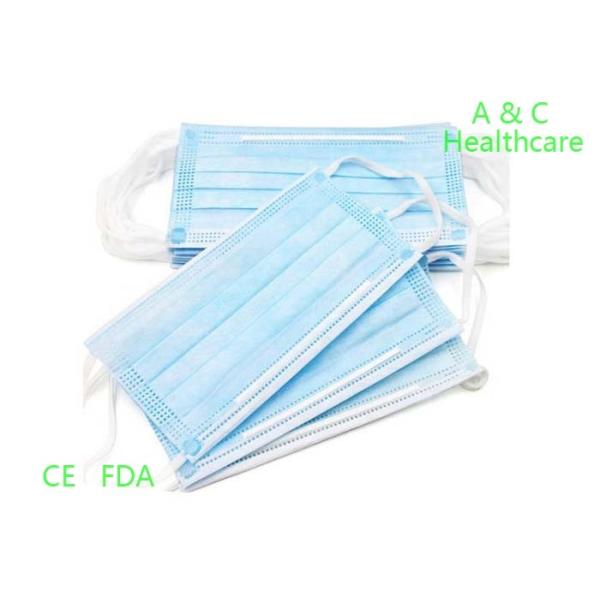 Buy Anti Virus Surgical Face Mask Breathable Earloop Procedure Masks High BFE / PFE at wholesale prices