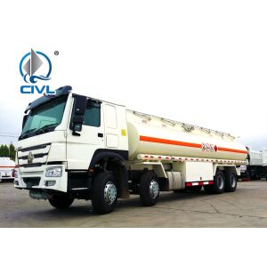 China 25000L Oil Tanker Trailer 8X4 , HOWO Water Tanker Truck  30000liters 25000liters new Sinotruk fuel tank trucks on sale