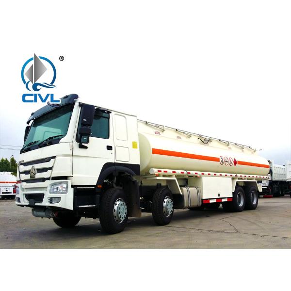 25000L Oil Tanker Trailer 8X4 , HOWO Water Tanker Truck 30000liters 25000liters