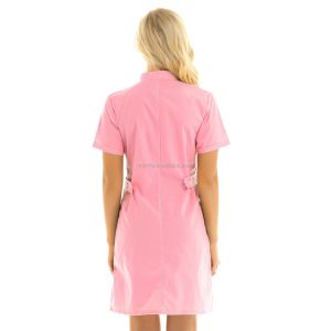 Medical Hospital Uniform Coverall White Nurse Uniform Dress