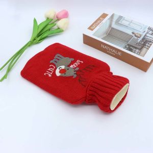 Cover Reusable 1000ml Red Rubber Hot Water Bottle Thickened