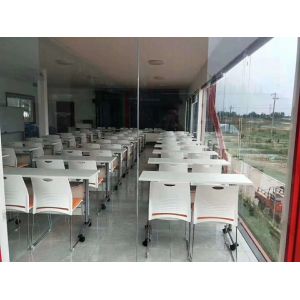 EBUNGE Modern Foldable School Table Standing Office Furniture Conference Room