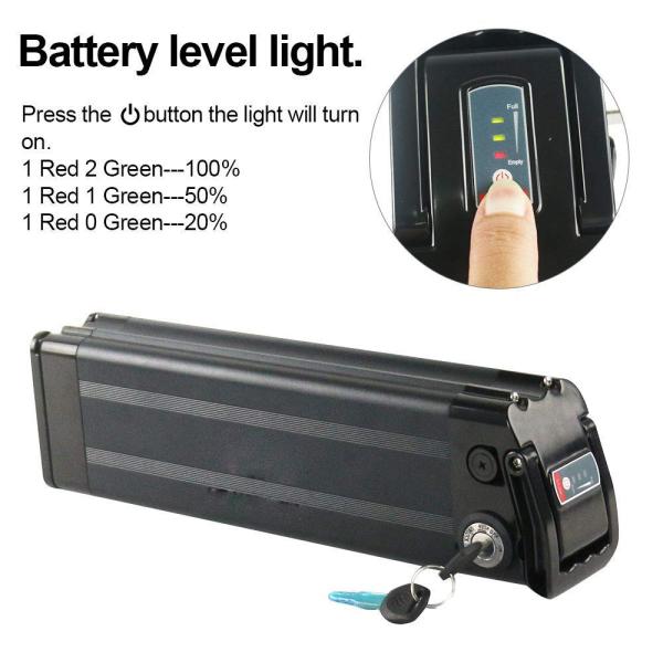 Customized Size Electric Bike Lithium Battery Light Weight 48V 10AH / 15AH / 17.5AH