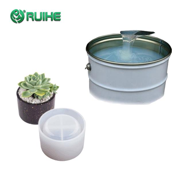 Buy High Transparent RTV2 Liquid Silicone Flowerpot Mold REACH at wholesale prices