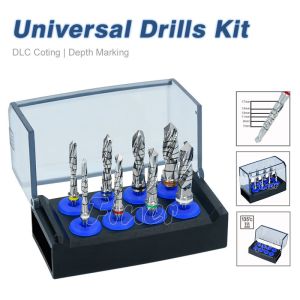 DLC Coating Stainless Steel Standard Universal Design Dental Implant Drill
