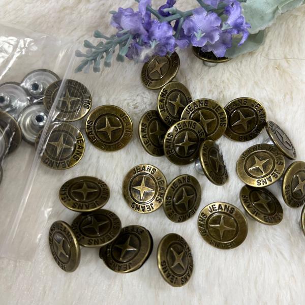 Customize Botones coat jeans buttons adjustable pin metal logo sewing free jeans buttons and rivets for Denim Jean