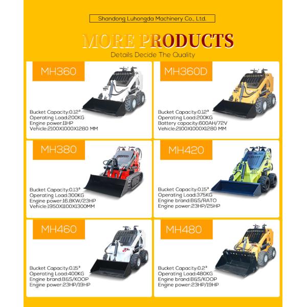 FREE SHIPPING China Track Wheel CE/EPA Mini Skid Steer Loader With Bucket