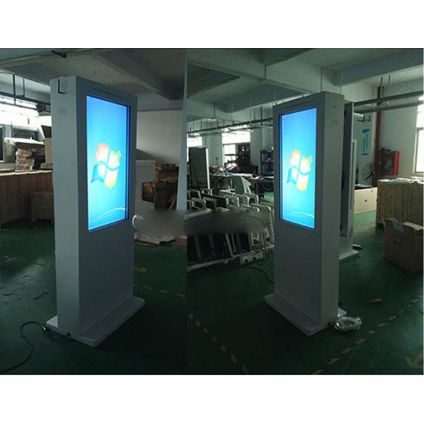 Business Digital Signage Outdoor Displays , Floor Standing LCD Advertising Display