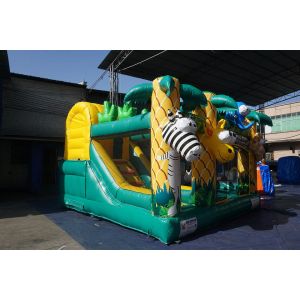 Kids Tarpaulin Inflatable Jumping House Bouncy Castle Combo With Slide