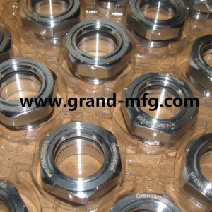 NPT2 INCH 3" SS304 Male Thread End Nut Type Equipwith big viewing window and