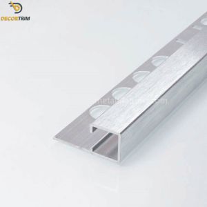 Bright Silver Floor Tile Divider Strips , Tile Aluminum Edge Trim 6063 Alloy