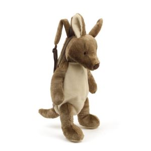 Short Plush Fabric Animal Backpack Children'S Backpack ODM Production