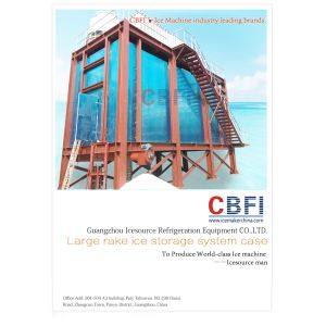 Fast Industrial 1 Ton Flake Ice Making Machine For Fish Fresh Keeping