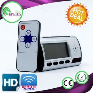 Wireless Hidden Spy Camera With Audio , Hidden Camera Alarm Clock Night Vision