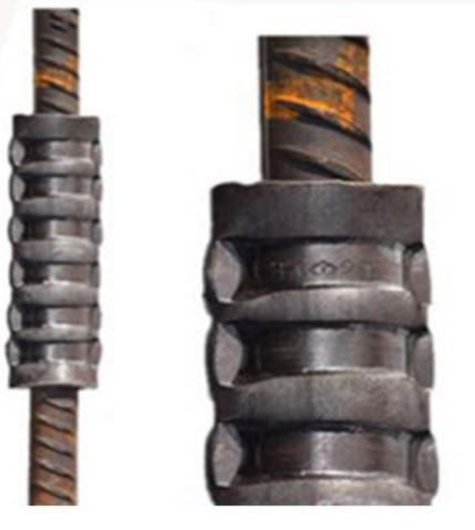 Construction Reinforcing Steel Couplers , Cold Press Screwless Steel Bar